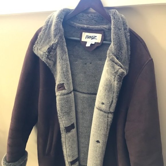 Brown Faux Shearling Coat - Picture 6 of 7